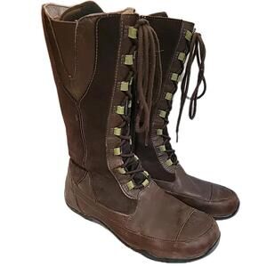 Ahnu Madera mid calf Brown Lace Up Size US 9.5 women's boots